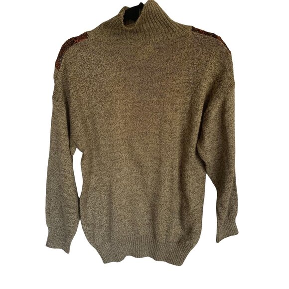 Vintage Retro Grunge Maurada Wool Turtleneck Sweater M - Picture 6 of 7